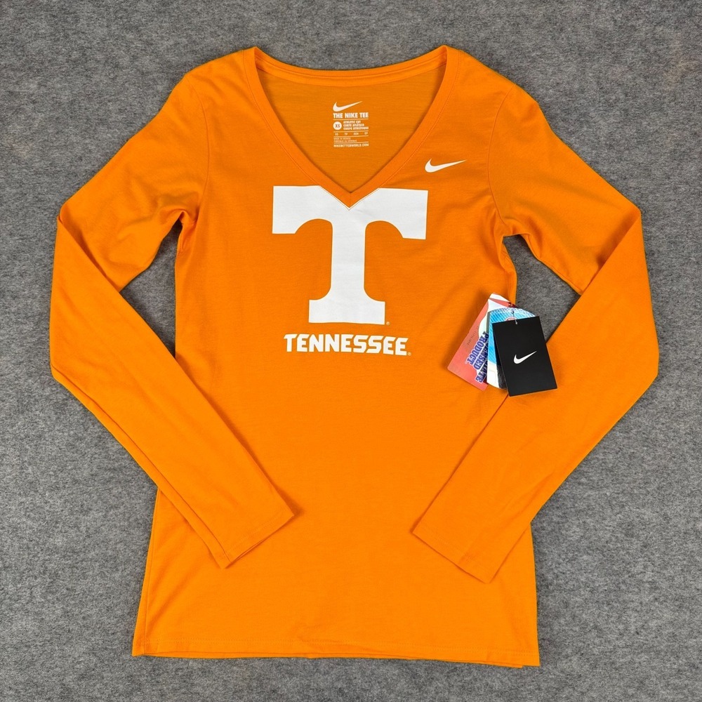 Nike Tennessee Volunteers Vols T-Shirt Long Sleeve Athletic Cut Womens XS